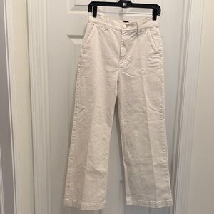 White Wide-Leg Pants